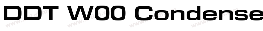 DDT W00 Condensed字体转换